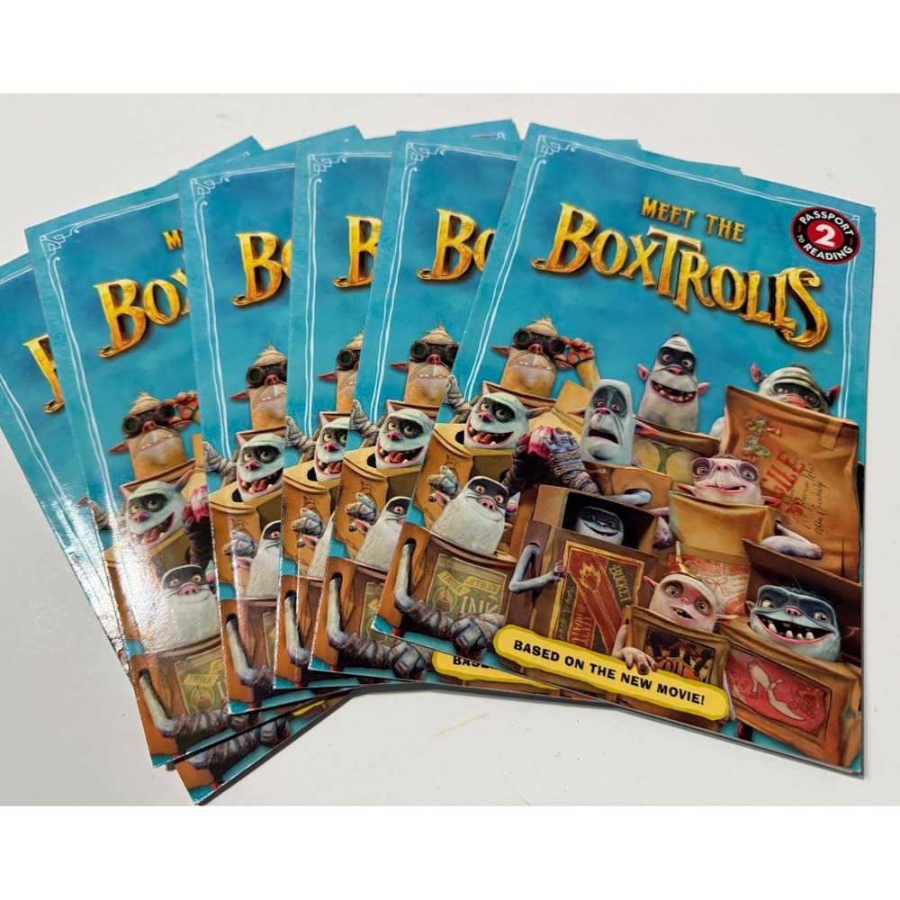 Lot of 6 Meet the Boxtrolls - Passport 2 Reading Books Class Set Elementary 2013